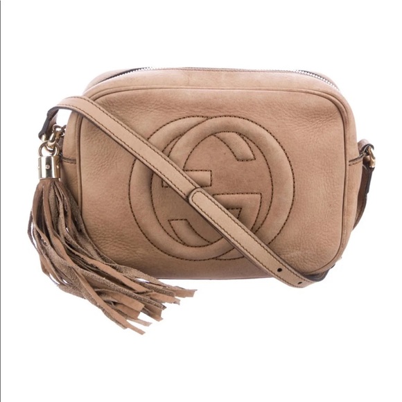 Gucci Handbags - Gucci Disco Nubuck Crossbody